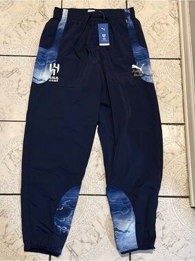 New KIDSUPER x Puma Al-Hilal SFC Travel Pants Blue Men’s Size Medium 606853-20